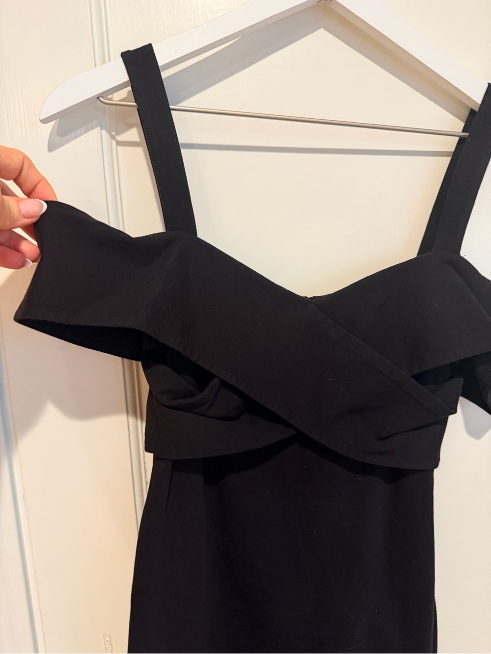 superdown Black Off-Shoulder Ruffle Mini Dress - Picture 2 of 7